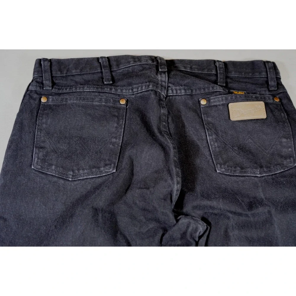 Wrangler Jeans Mens 36x36 Black Cowboy Cut Original Fit Straight Leg 13MWZ